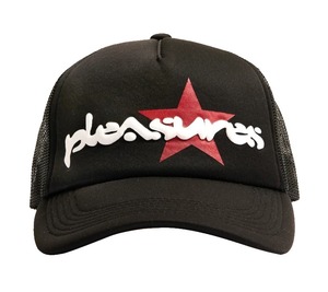 【PLEASURES/プレジャーズ】VIBRATION MESH TRUCKER CAP キャップ / BLACK