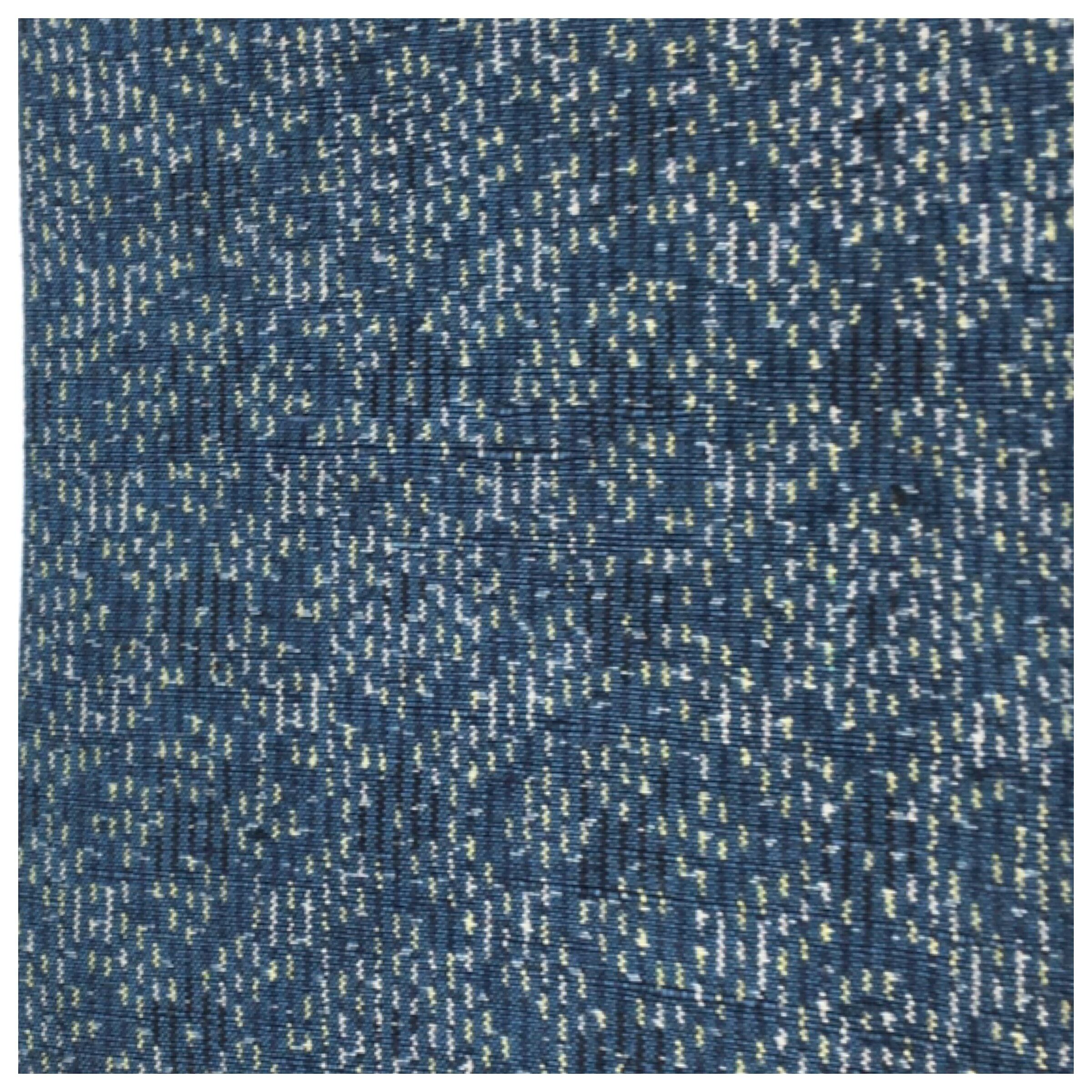 美品 正絹 角帯 紬 藍紺 個性派 男物 長尺408 巾10.5 | 和装