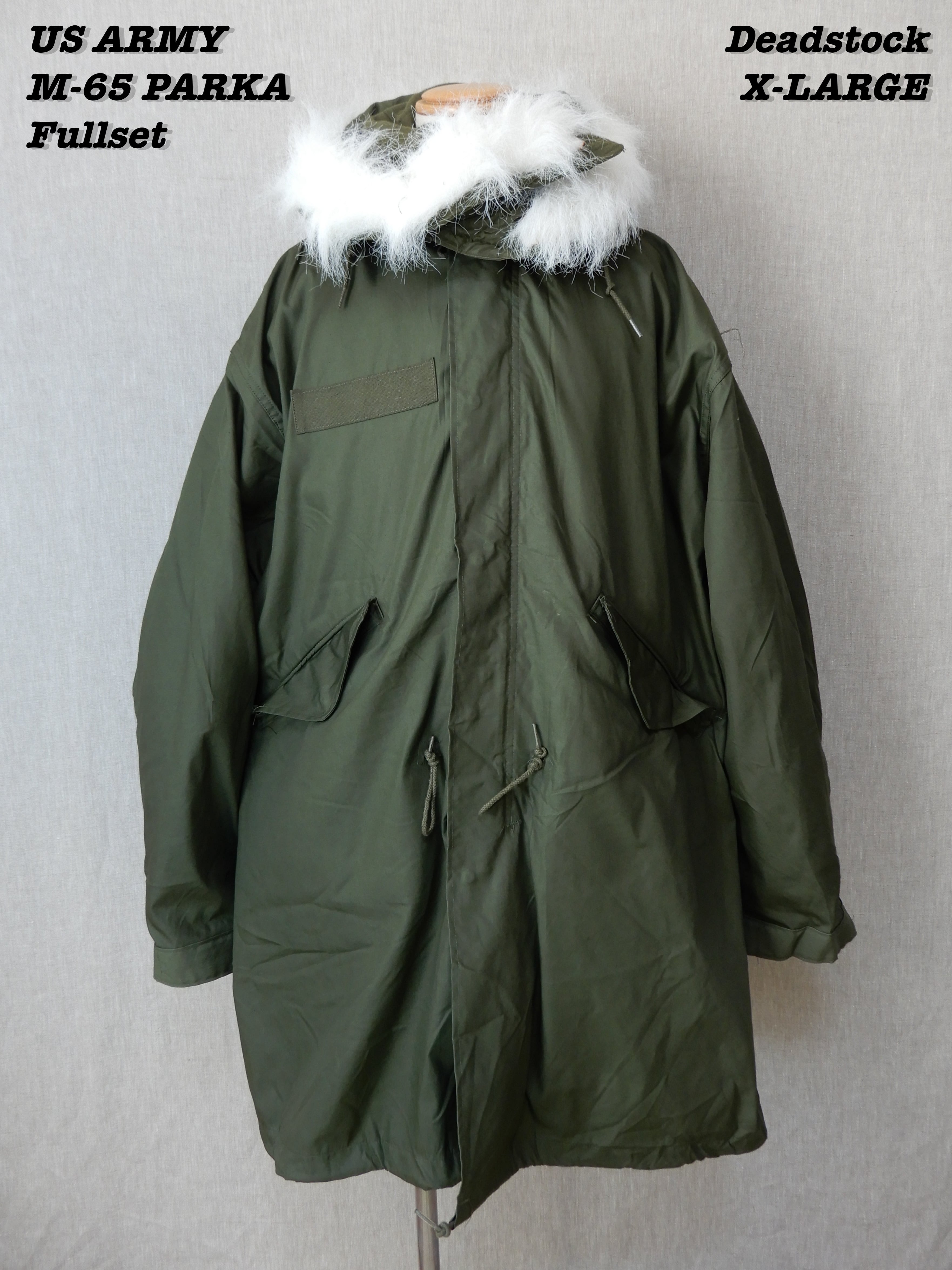 US ARMY M-65 FISHTAIL PARKA X-LARGE Fullset Deadstock ③ | Loki