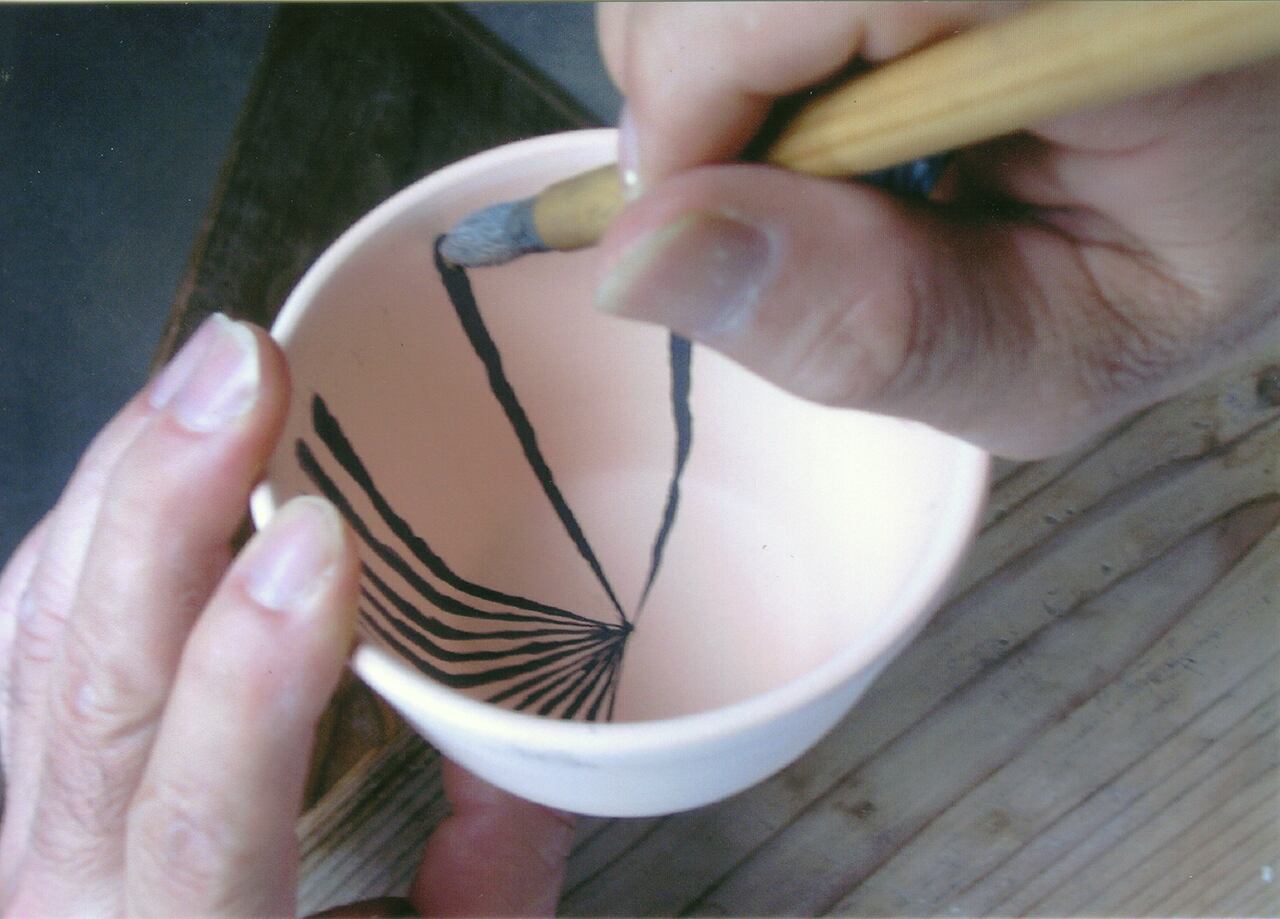 笹図 5寸皿 作：井手國博・与志郎窯（有田焼） | にっこう生活館