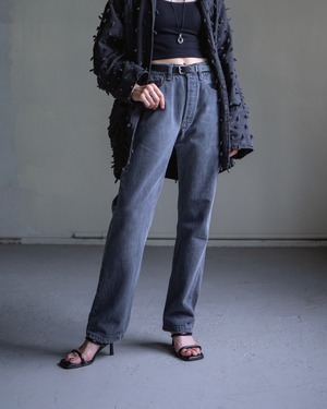 1990s Levi's 501 - yarn dyed black jeans