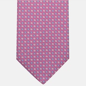 Cravatta 3 pieghe in Seta, Micro Fantasia, Rosa - JA056673-7