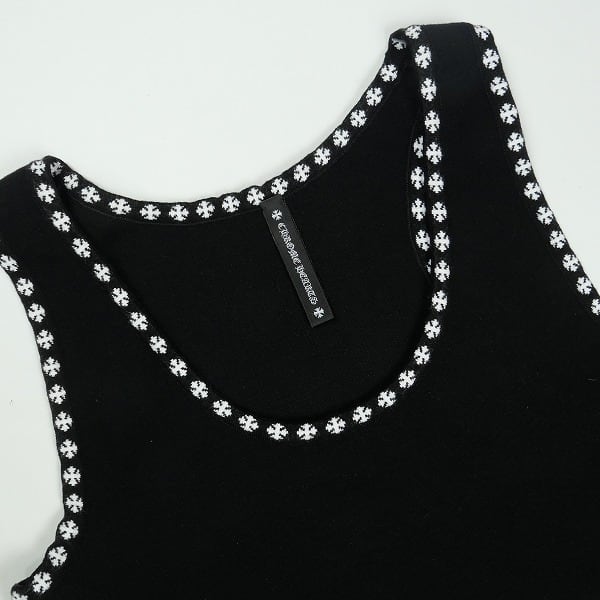 Size【S】 CHROME HEARTS クロム・ハーツ CH PLUS RIB TANK BLACK