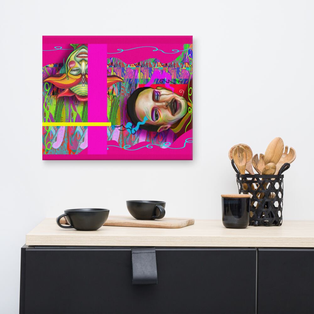 《対話 No.3》/2021年/プリントキャンバス/40.64×50.8cm/(16×20インチ)