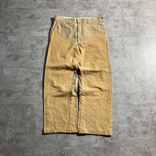 80s ORVIS ワークパンツ コットン ダブルニーブラウンパンツ