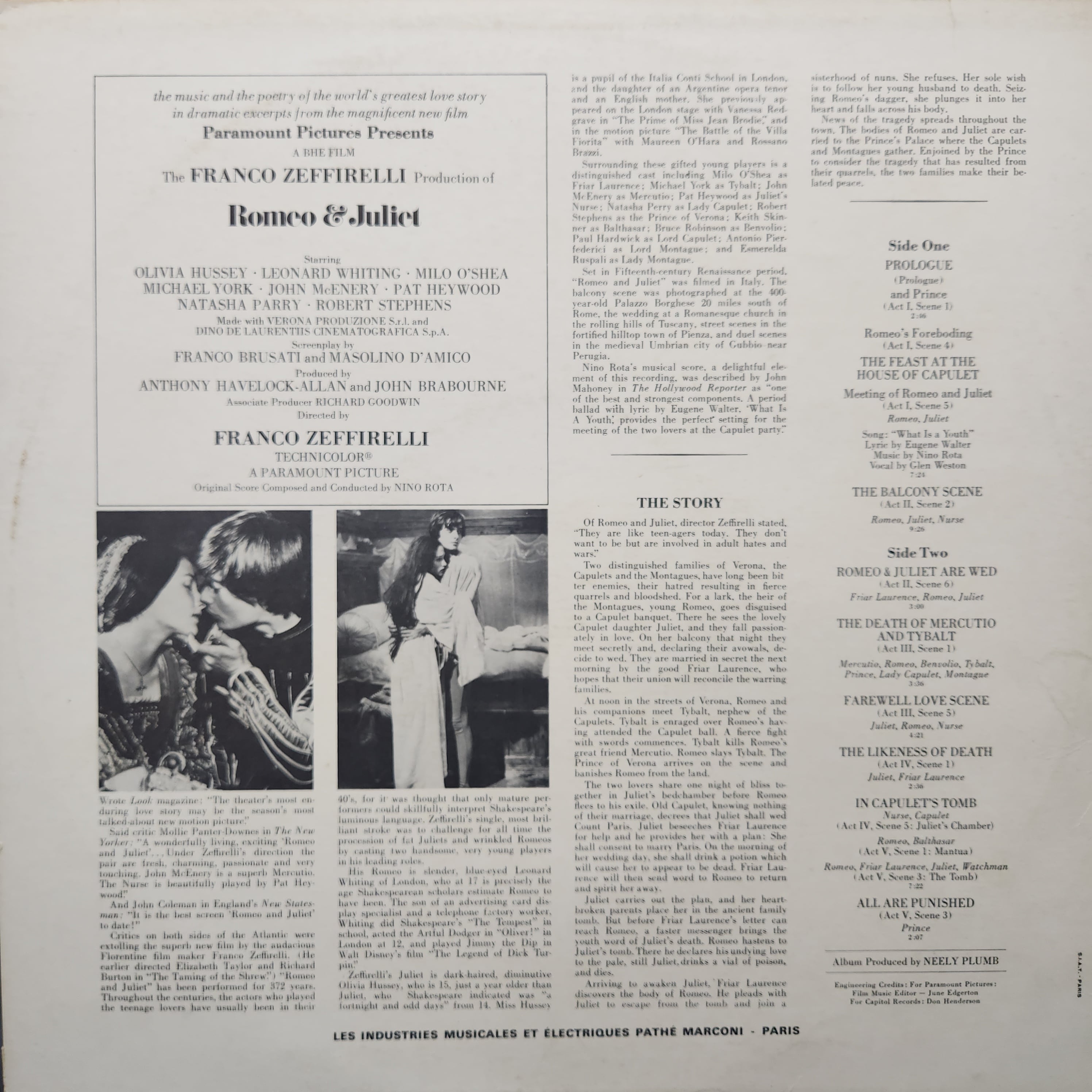 Nino Rota / Romeo & Juliet [2 C 062-81113] - 画像2