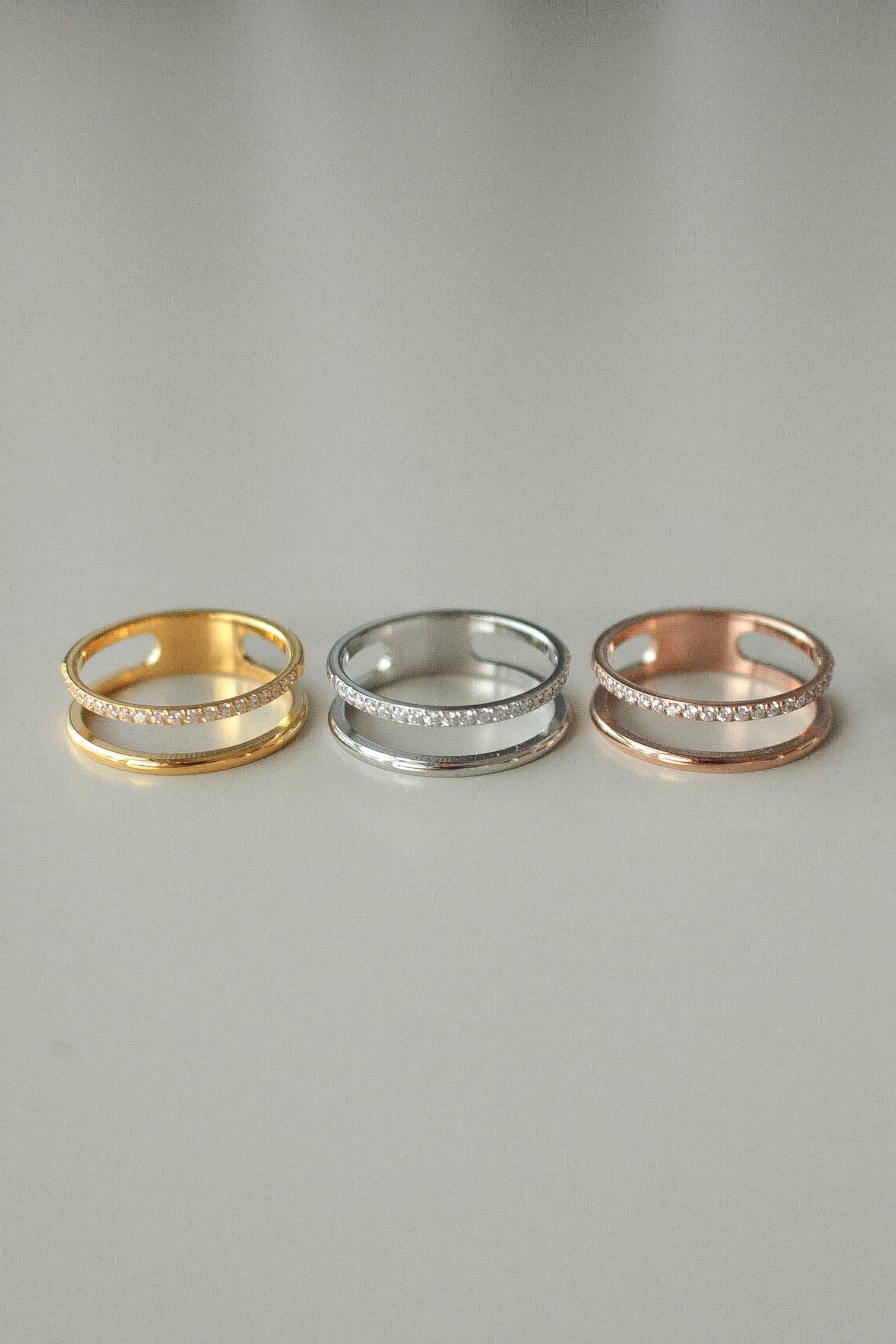 Zirconia Combi Ring | ebine(エビネ)|金属アレルギー対応アクセサリー