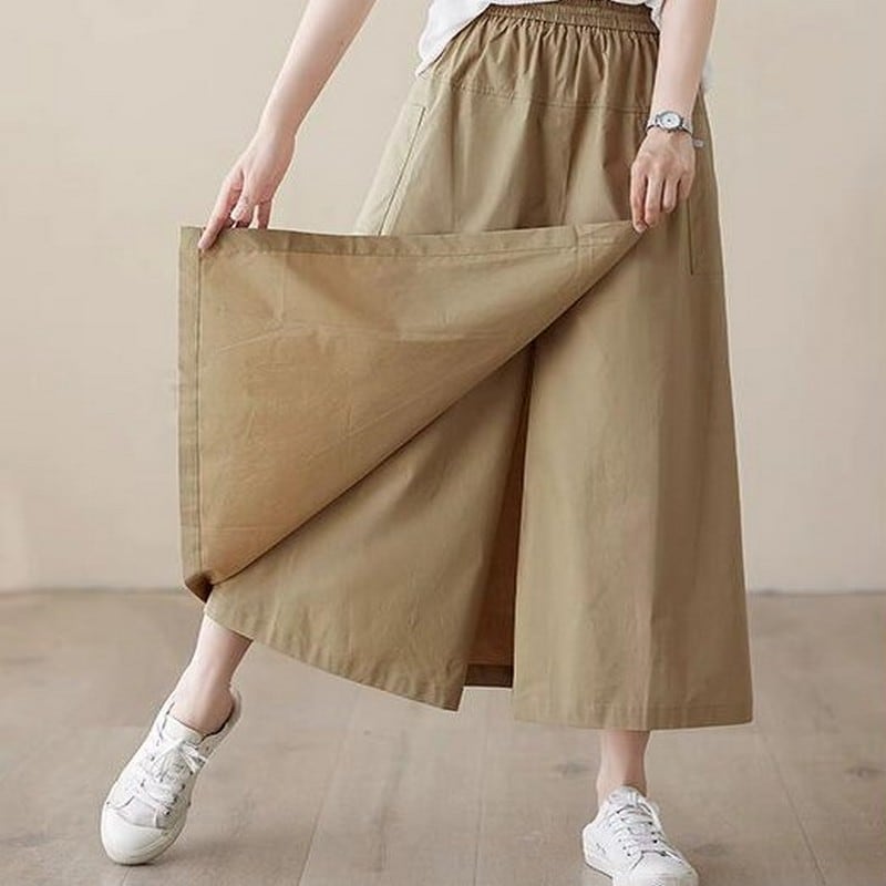 Aラインロングキュロットパンツ（2色）10749 | さらり＊ふわり