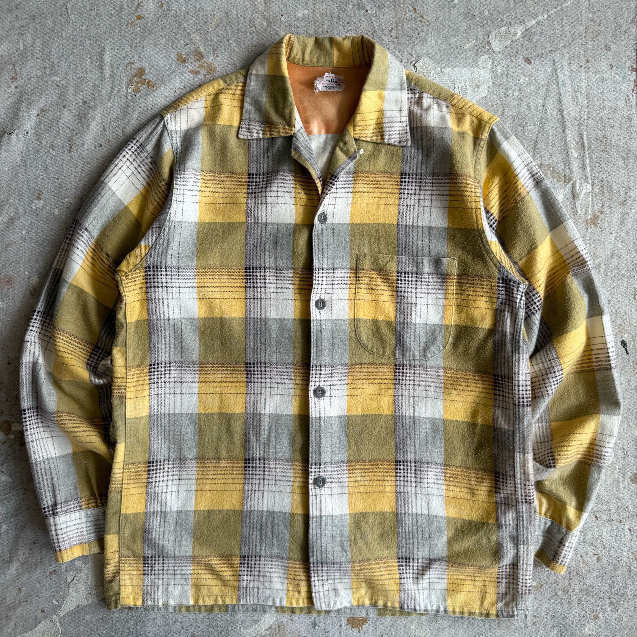 1960s Tru Val Flannel Shirts S プリネル Z134 | ROGER'S vintage
