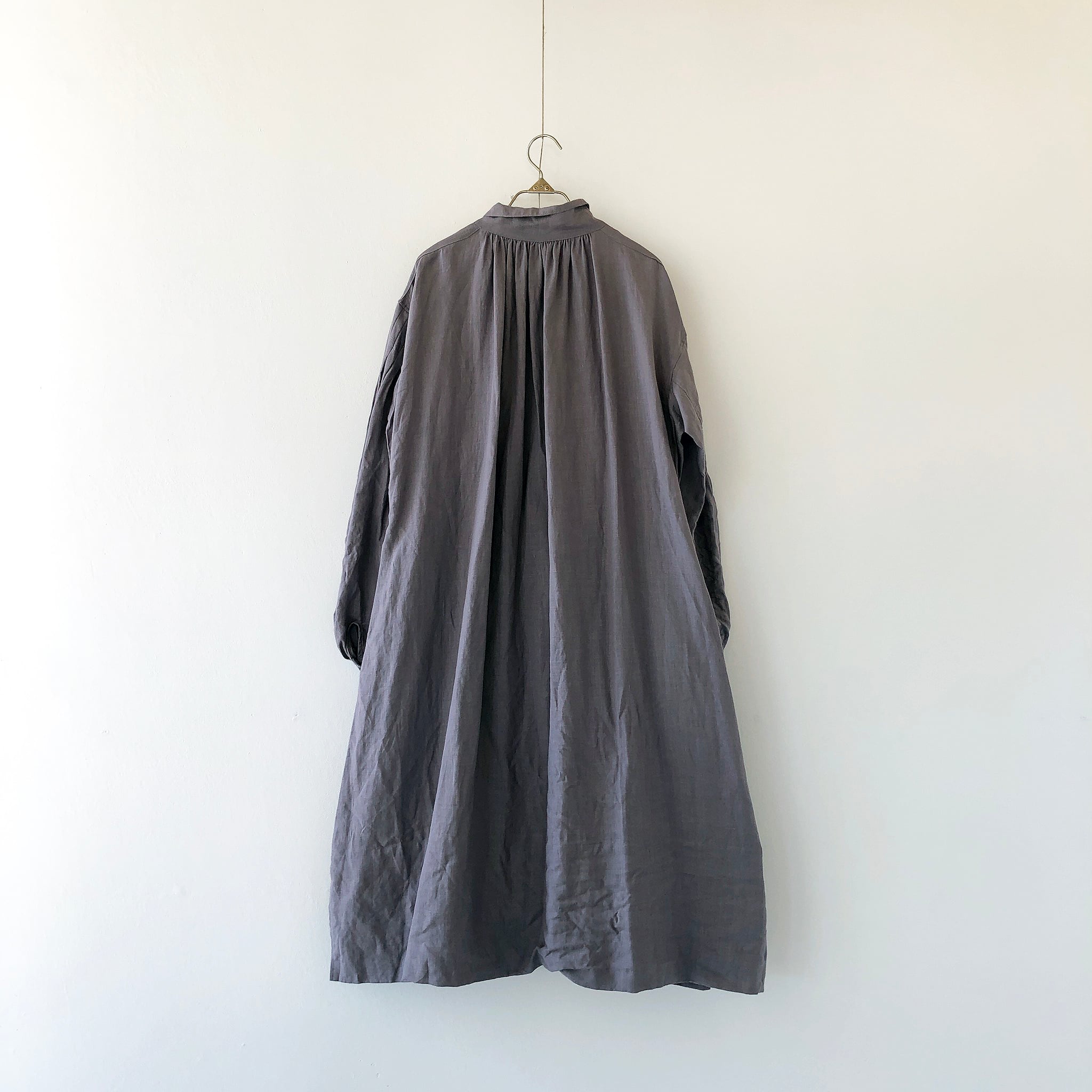 フランスアンティーク ワークシャツ シャツワンピ リネン 羊飼い