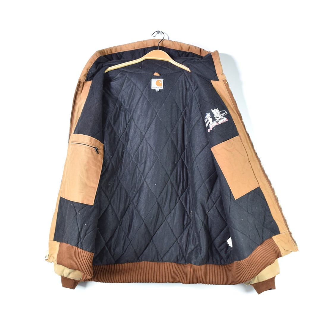 CarharttアクティブジャケットX-Large刺繍入り USA企業支給モデル Carhartt アクティブジャケット 刺繍入り