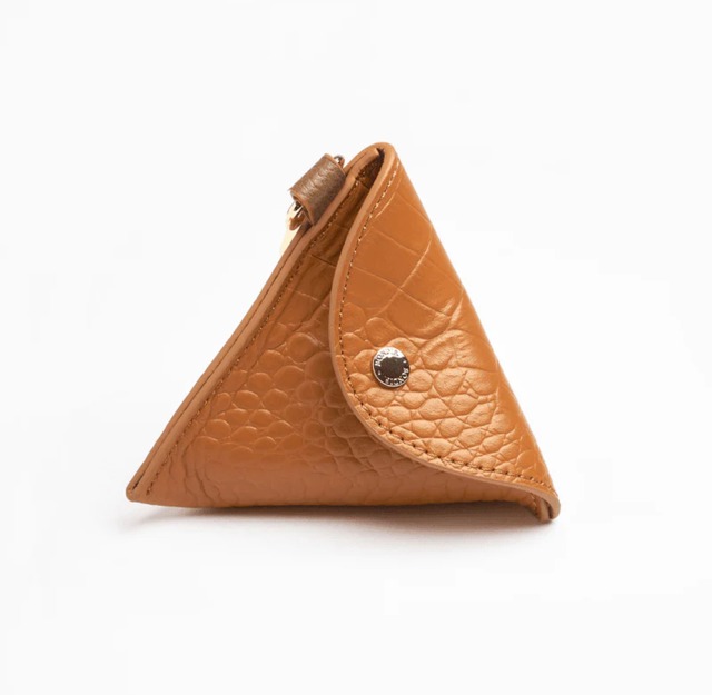 Amber Leather Poop Bag