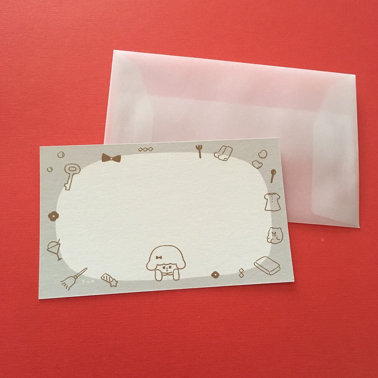メッセージカードミニ るーしーのすきなもの Yumika Online Store