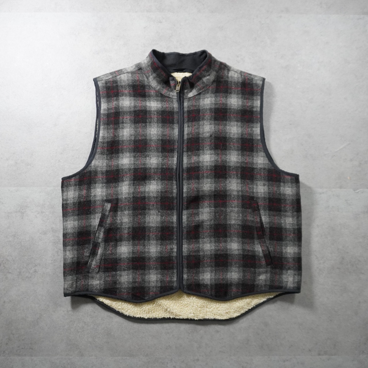 L.L.Bean Boa Lining Wool Vest XXL 古着 - 1
