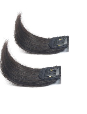 【新着特価】HIYE 付け毛 エクステ ヘアピース 人毛100％ 部分ウィッグ ポイントウィッグ 増毛 サイド 盛り髪 ボリュームアップ ワンタッチ つむじカバー (10cm自然黑色)