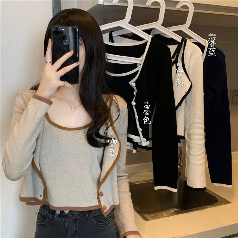 スタイルカラースリムショートニットカーディガンジャケット レディース 萌量不足13303952569