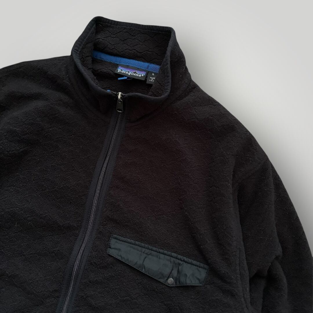 USA製 91s Patagonia Synchilla 3D Zip T-Neck BLK L | Aim vintage