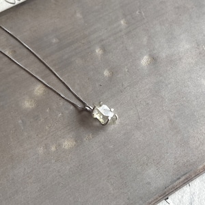 ハーキマーダイヤモンド ネックレス（silver）/ YUKIKO MATSUI