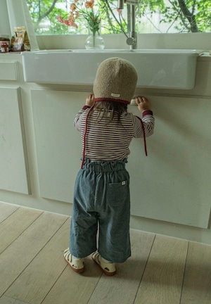 【予約】olibe Ruffle Waist Corduroy Pants