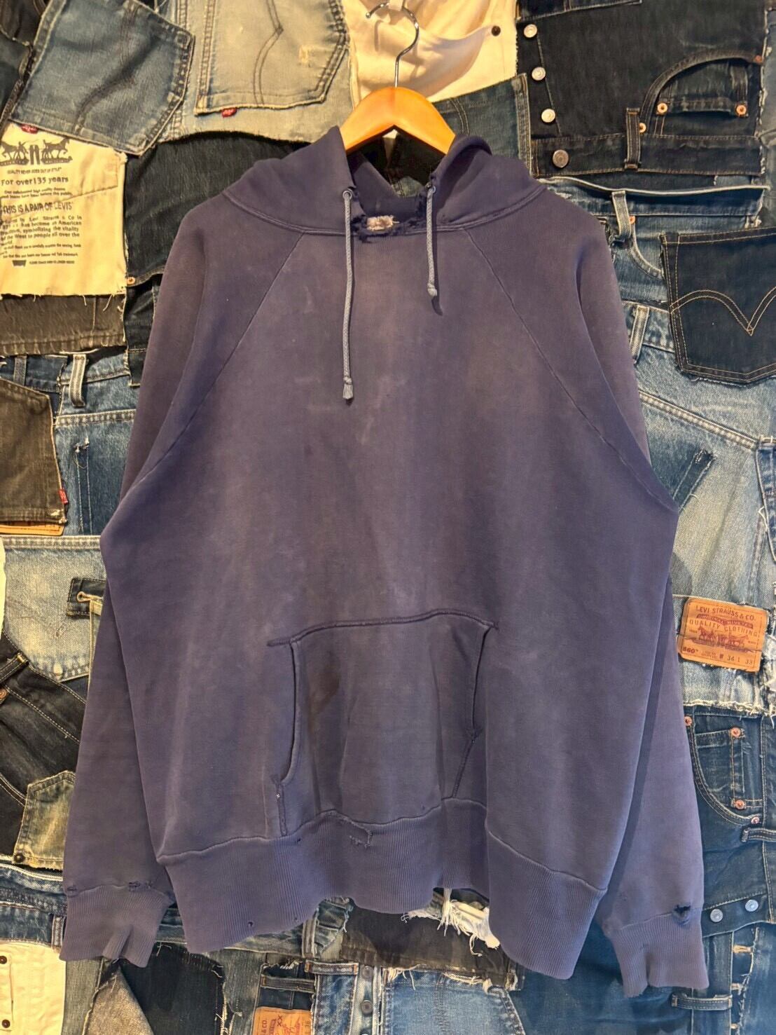 珍品 ビンテージ 60s BRENT パーカー Made in USA 60s brent super big size fade navy sweat parka/60年代 ブレント