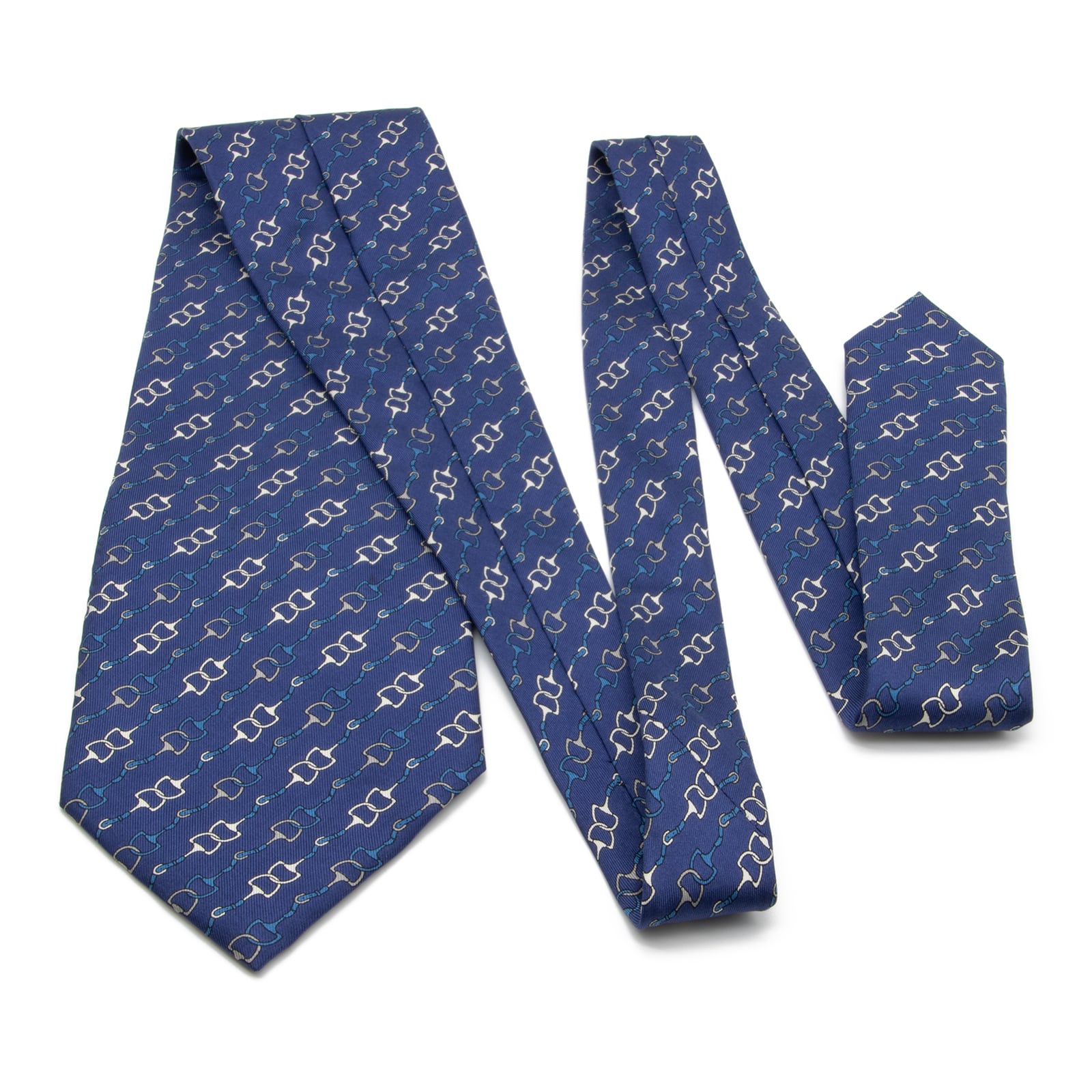 FENDI シルク ネクタイ 水色 ストライプ 本物・送料無料・極美品】フェンディ・ストライプネクタイ