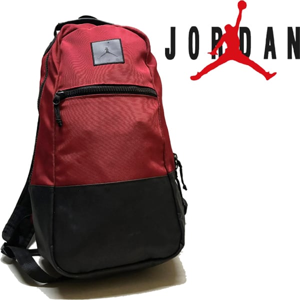 1点物◇ジョーダンJORDAN赤黒リュックサック鞄バックパック古着メンズ