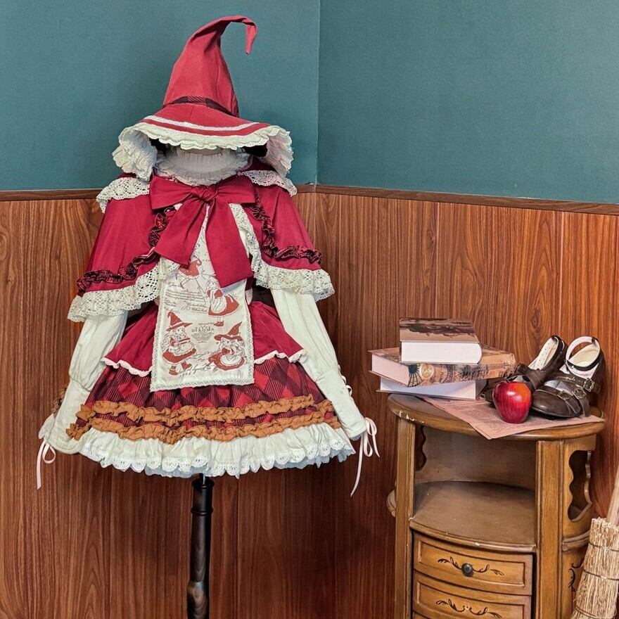 クラシカルロリータ｜ワンピースセット 赤ずきん風デザイン イベント