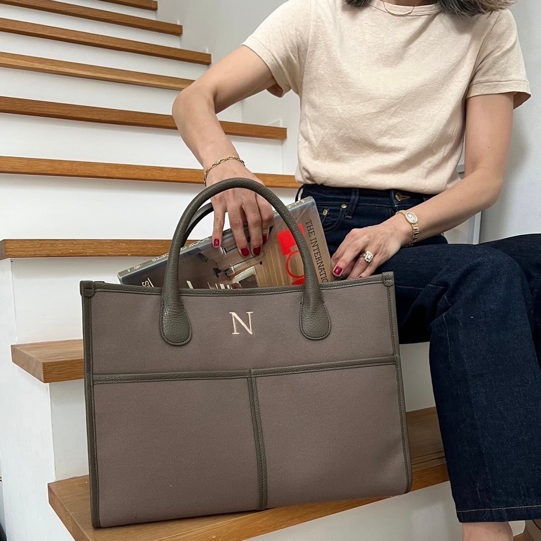 Buddy. canvas bag large【Mocha × Mocha 】 | NapA