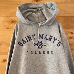 【GILDAN】カレッジ セントメアリーズ saint mary's college アーチロゴ プリント スウェット パーカー プルオーバー フーディー M US古着