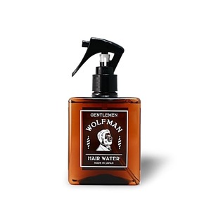 【人気】WOLFMAN ウルフマン ヘアウォーター 300ml オイル配合 ウッディ＆フレッシュな香り 寝癖直し スタイリング剤 パサつき防止