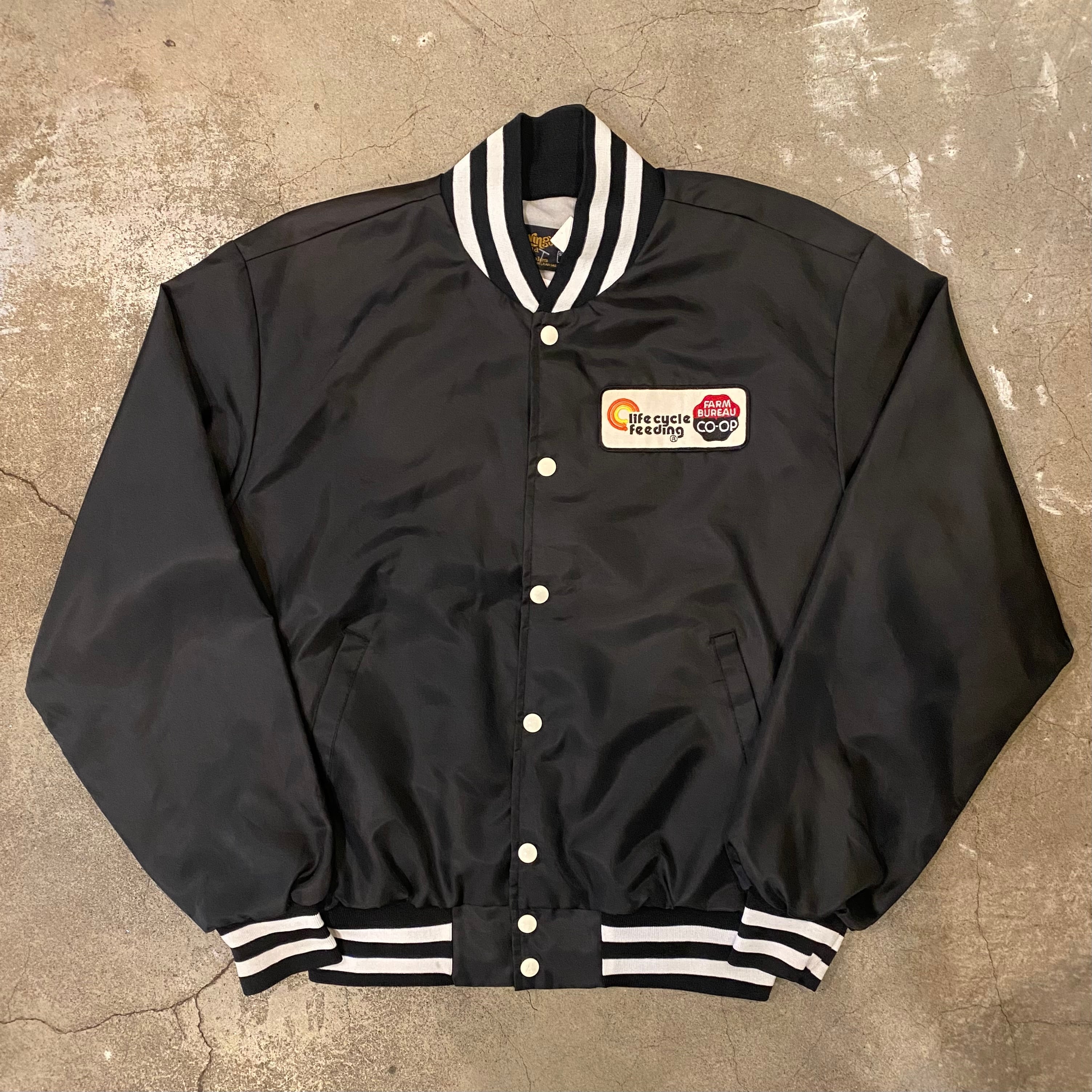 70s~ Swingster wappen nylon stadium jacket(made in USA