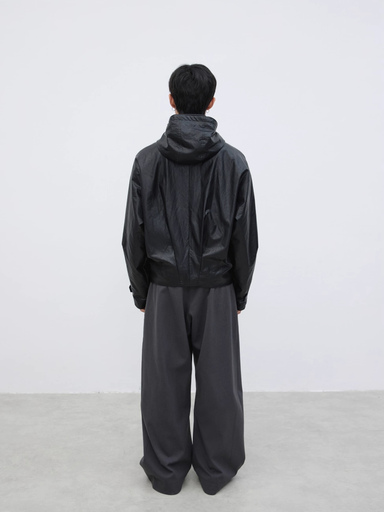 Yausye 69 Leather Mountain Parka Fleece Jacket