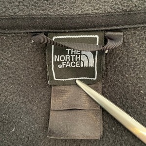【THE NORTH FACE】フリースジャケット ブルゾン フルジップ 刺繍ロゴ バックロゴ US古着