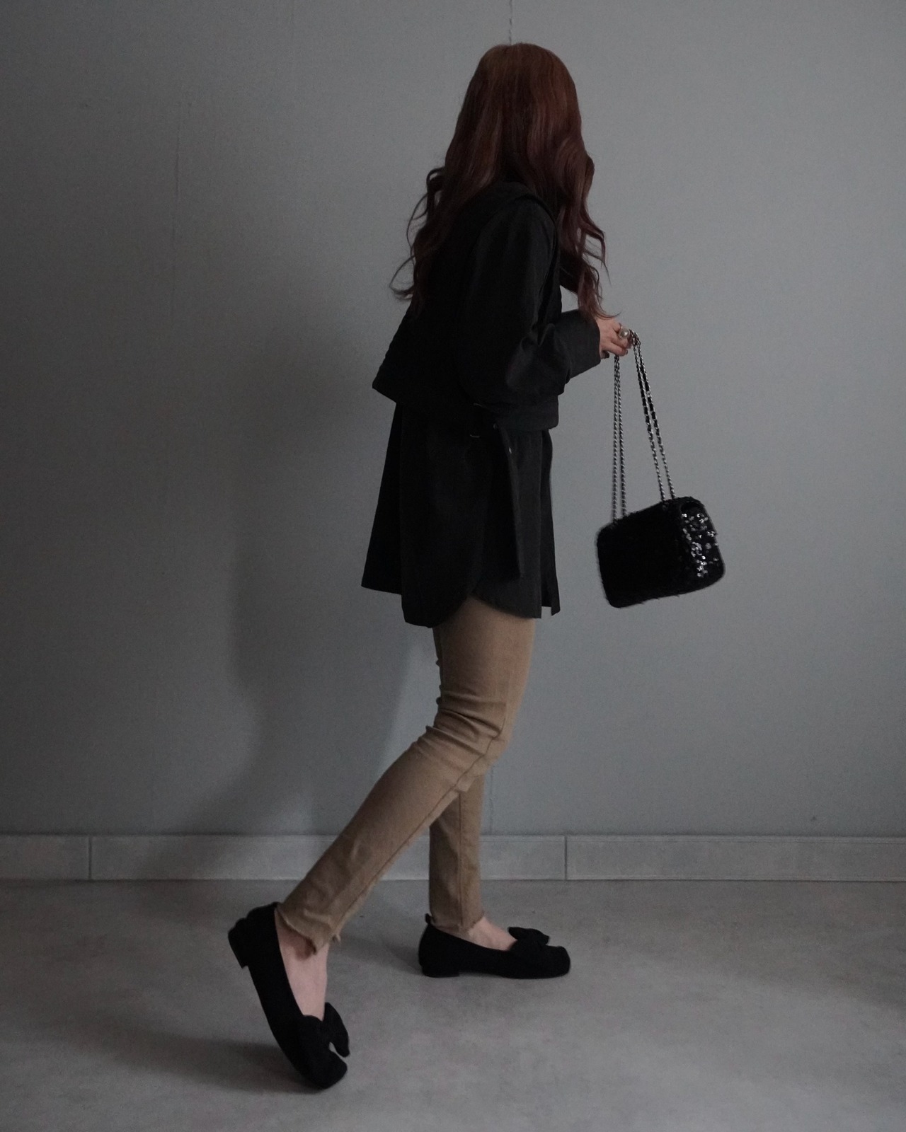 ビスチェSET veloursBL／Black