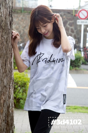 カモフラTシャツ White/Black