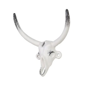 【特価処分】ダルトン(Dulton) アイアンパーツ ブル スカル フック クラシックアイボリー 高さ145×長さ140×奥行65mm BULL SKULL HOOK C.IVORY S555-379CIV