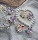 [１個]バタフライ ハート ローズ ゴージャス✨ビーズ