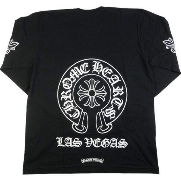 CHROME HEARTSクロムハーツ長袖Tシャツ ラスベガス　ブラックＬ CHROME HEARTSクロムハーツ長袖Tシャツ ラスベガス ブラックL CHROME