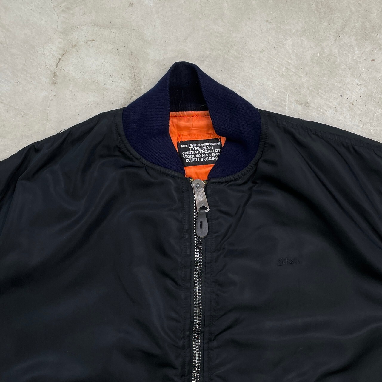 Schott ショット MA-1 ミリタリー フライトジャケット 民間品 メンズXL 