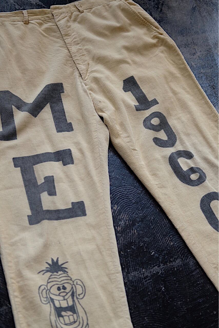 60s graffiti memorial pants | 8 1/2 hakka nibunnoichi