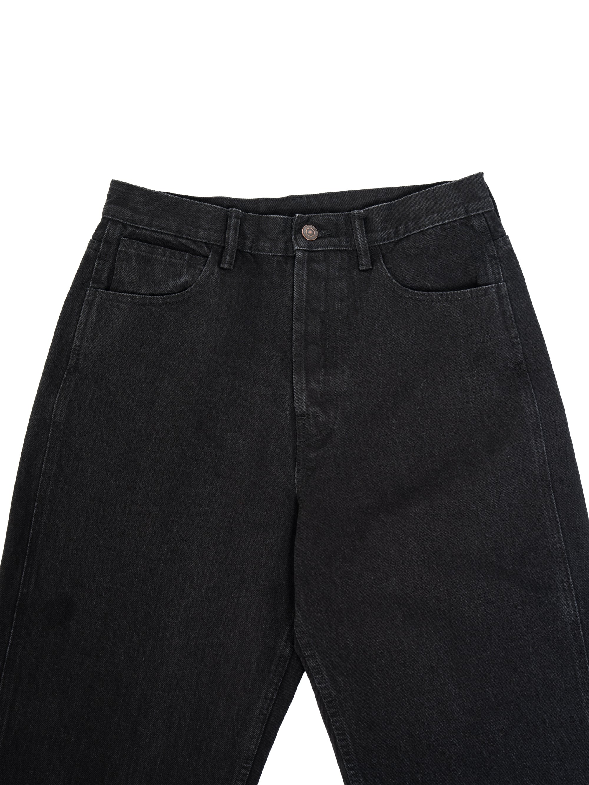 KAJA MEDIUM BAGGY BLACK DENIM PANTS | KAJA