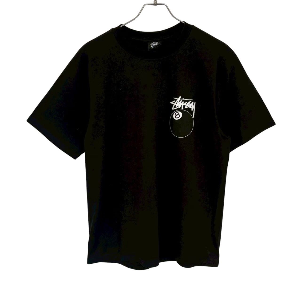stussy ステューシー Tシャツ L バックロゴ プリント 8ボール エイト