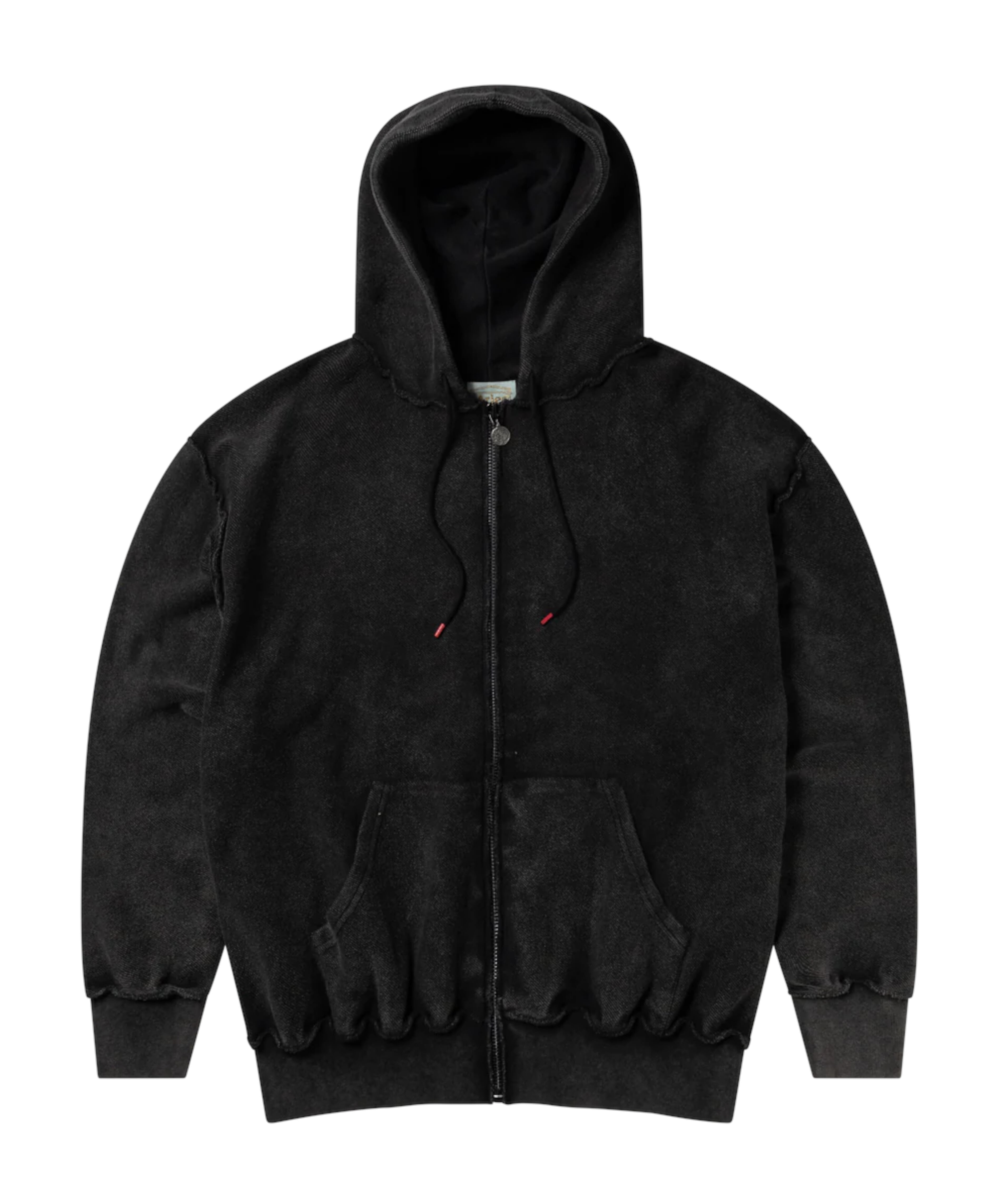 Aries / AR20028.04 AGED REVERSO TEMPLE ZIP THOUGH HOODIE (BLACK