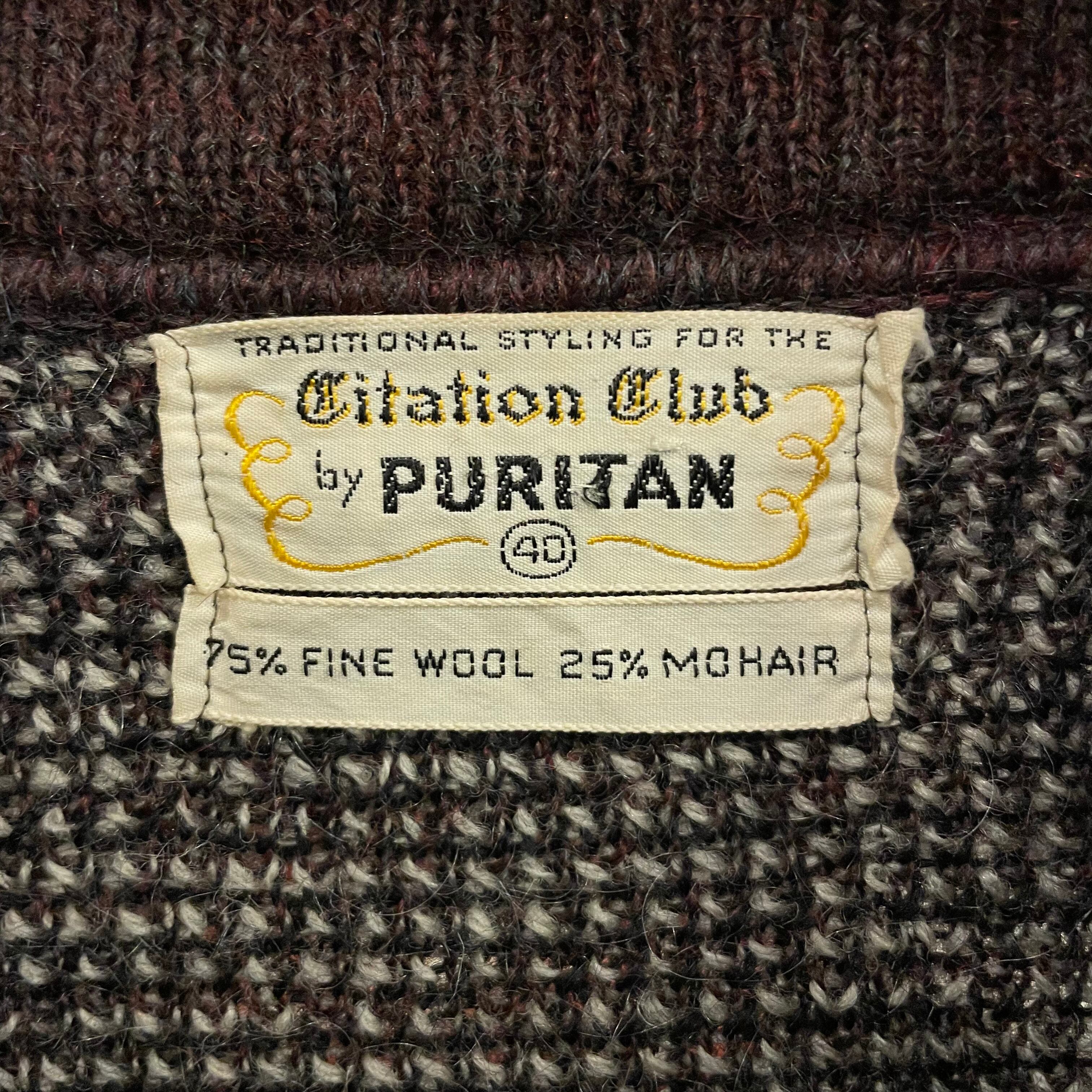 60s PURITAN Wool×Mohair Knit Cardigan VOSTOK