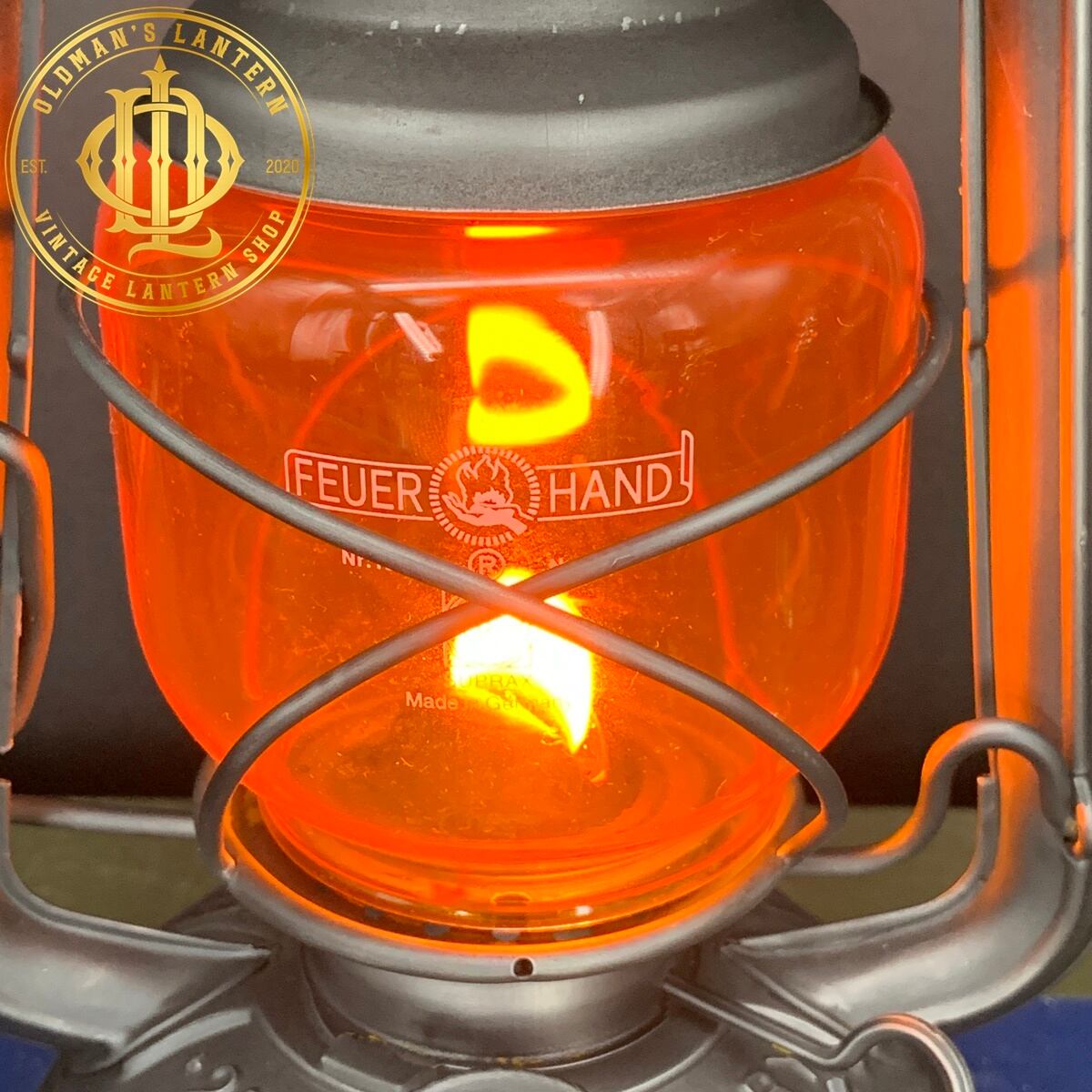 耐油 防錆】FEUERHAND 276 StK ヴィンテージ 純正グラス アンバー塗装