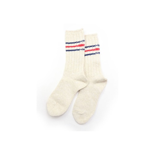 SMALL STONE SOCKS スモールストーン ソックス ライン入りリブソックス 日本製 靴下 レディース so1152 ネイビーライン(01)