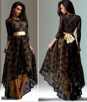 送料無料 未使用 発表会 舞台衣装 結婚式 レ－ス フィッシュテ－ル ロング丈 ドレス M [OPN3374]