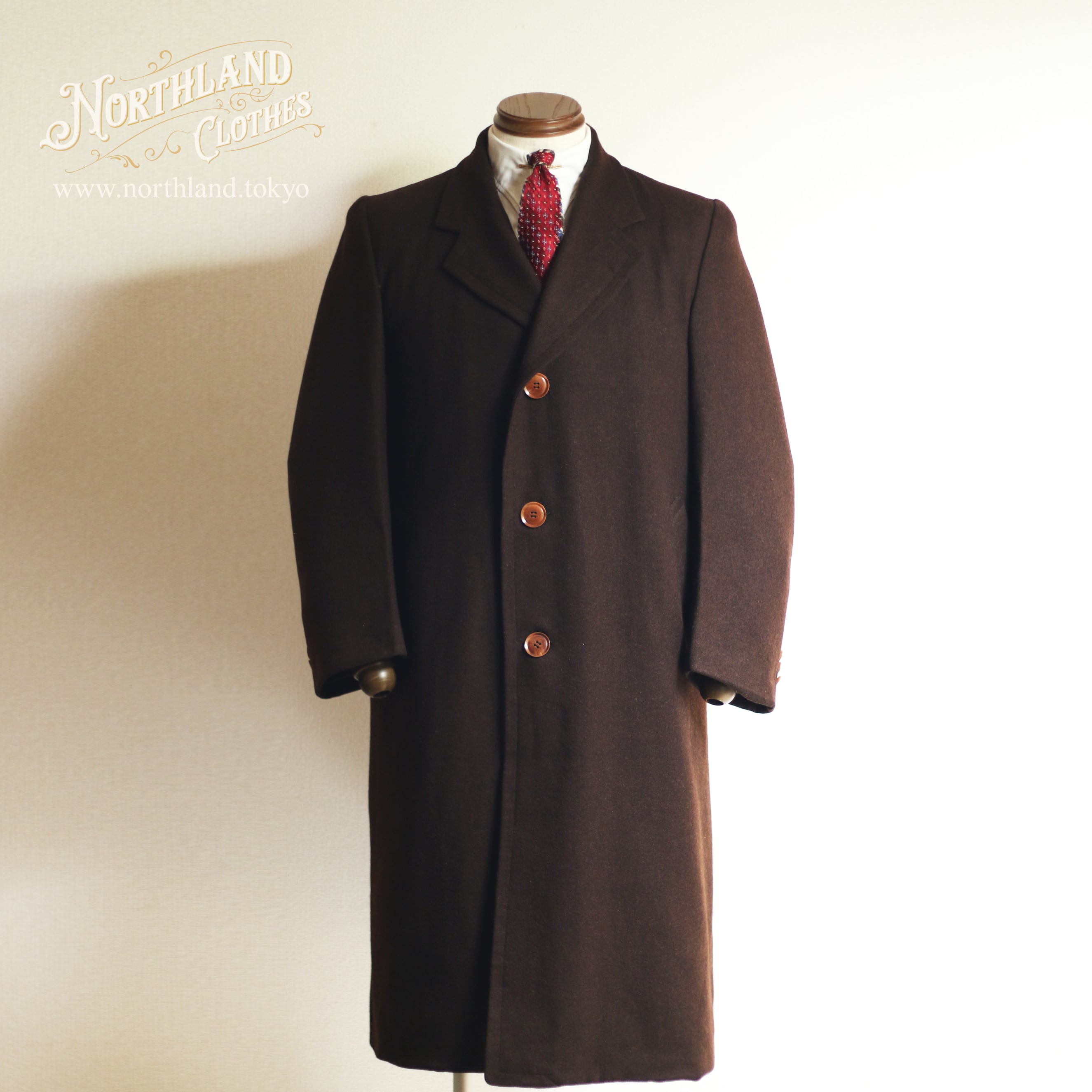 SOLD】1930年代 ヴィンテージ ロング コート イギリス製 Montague