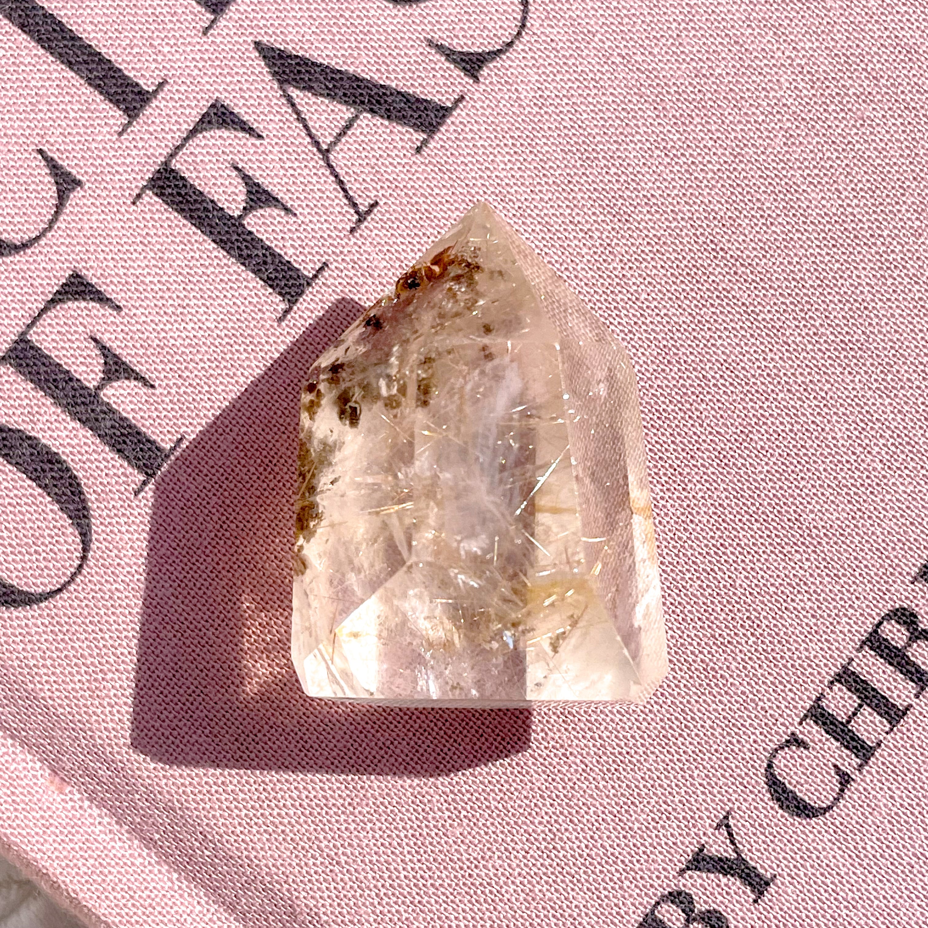 Rutilated Quartz Point 26 ✧ ルチルクォーツ
