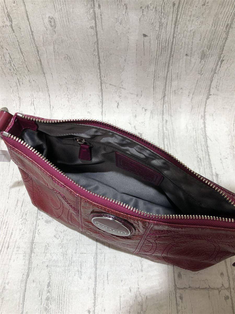 COACH(コーチ)エナメルショルダーバッグ/レッド | T-SELECT
